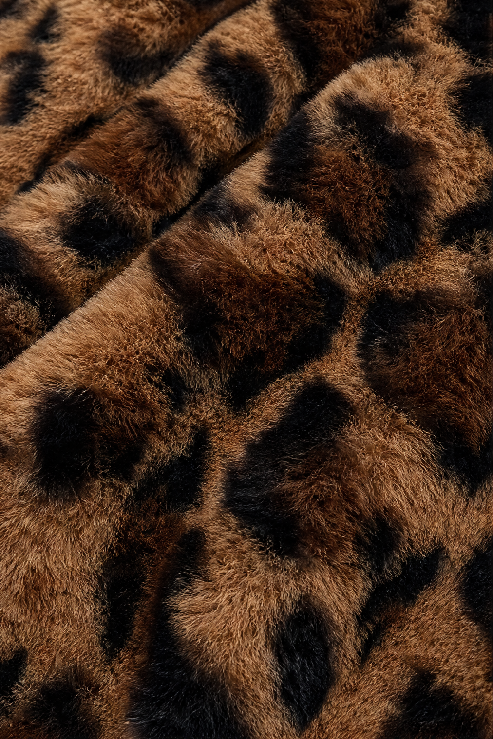 Paulina | Plüschmantel im Leoparden-Look
