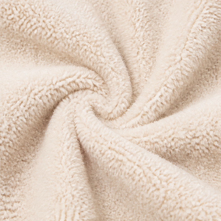 Sienna | Kuscheliger Mantel mit Lederoptik-Details