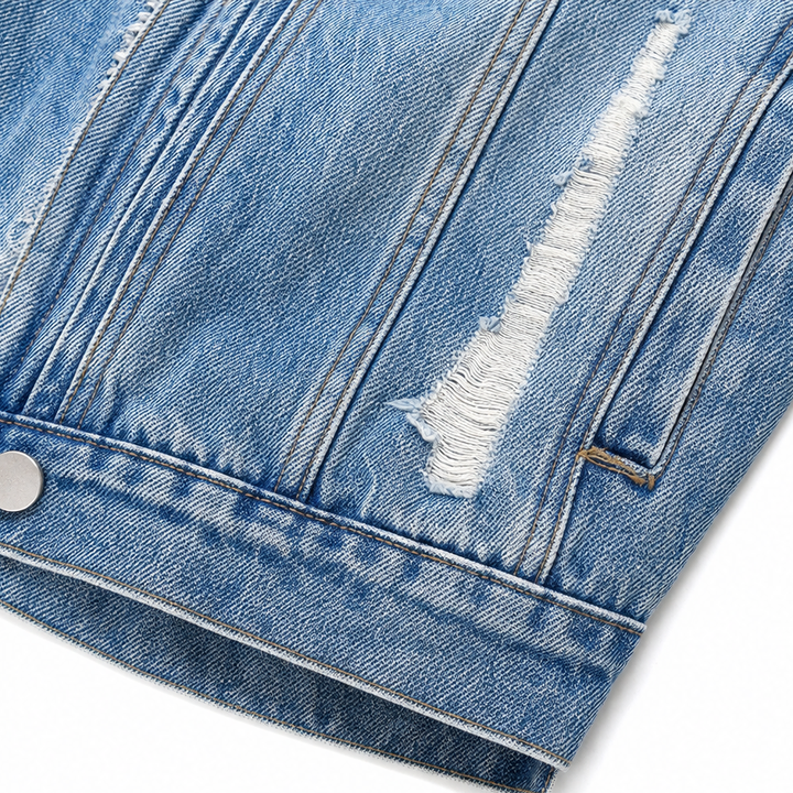 Mara | Jeansjacke mit kuscheliger Kapuze