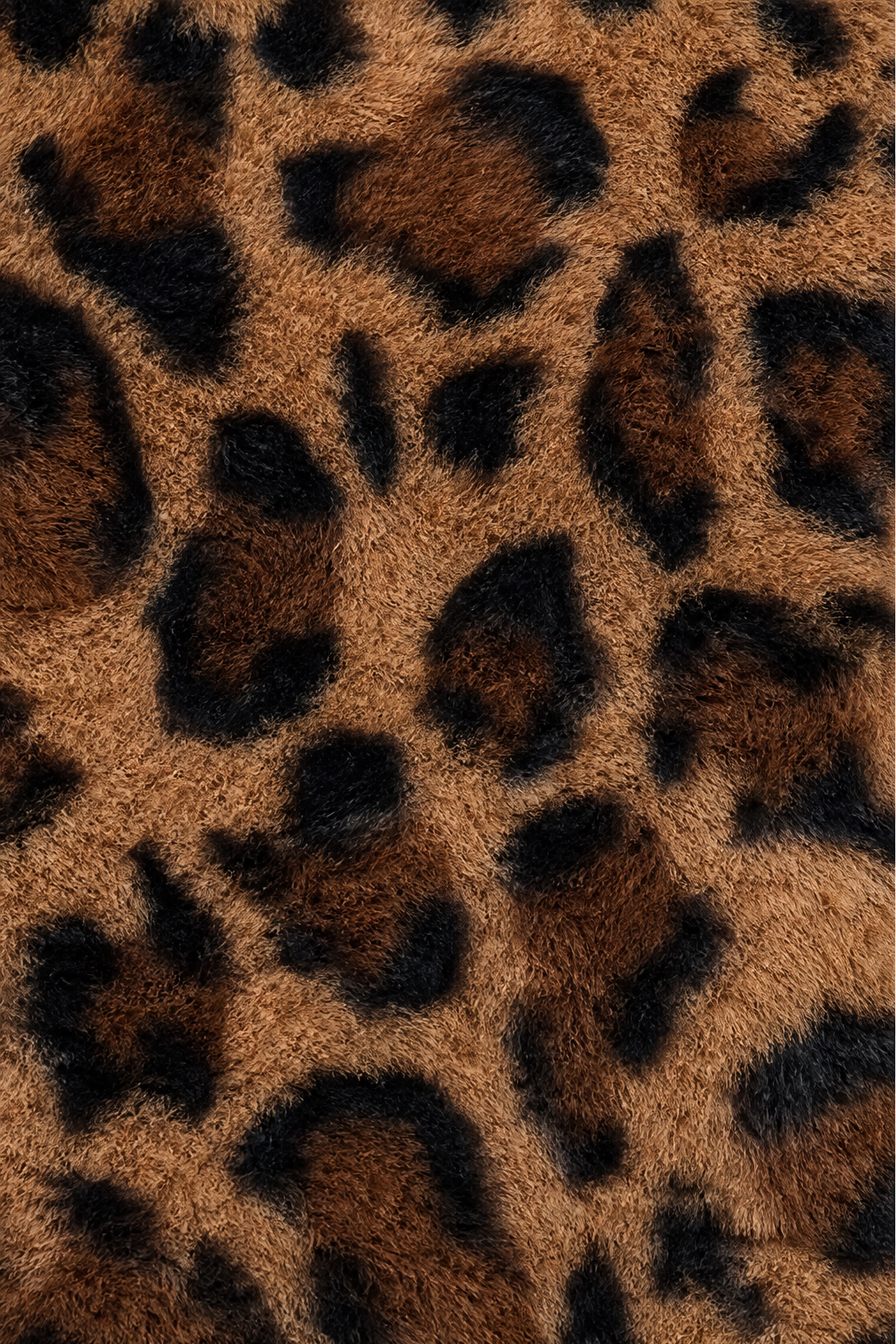 Paulina | Plüschmantel im Leoparden-Look