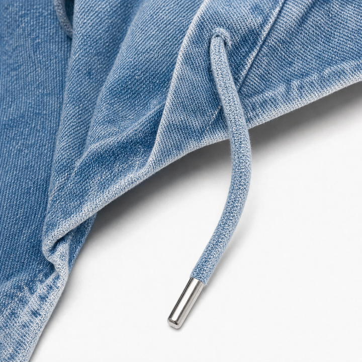 Nina | Lässige Jeansweste mit Kapuze