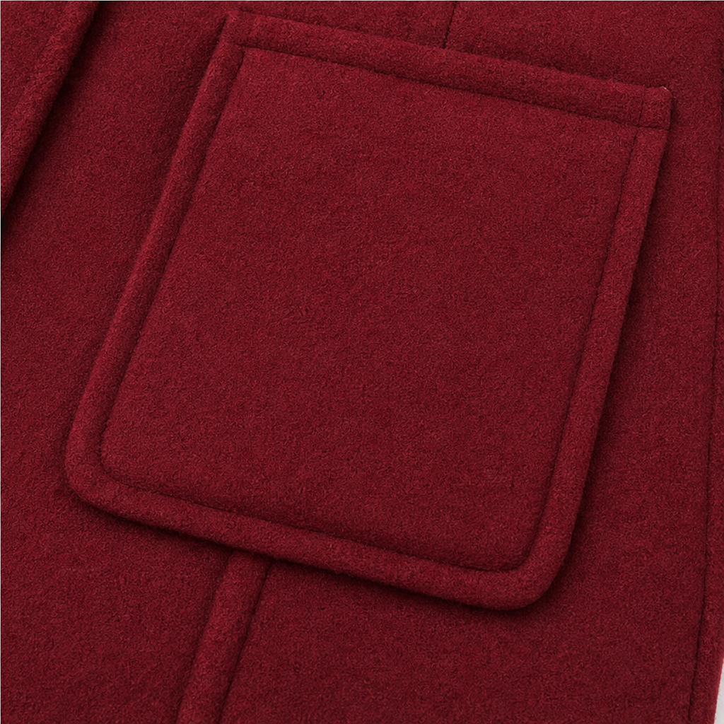 Amelie | Eleganter Dufflecoat mit Kapuze