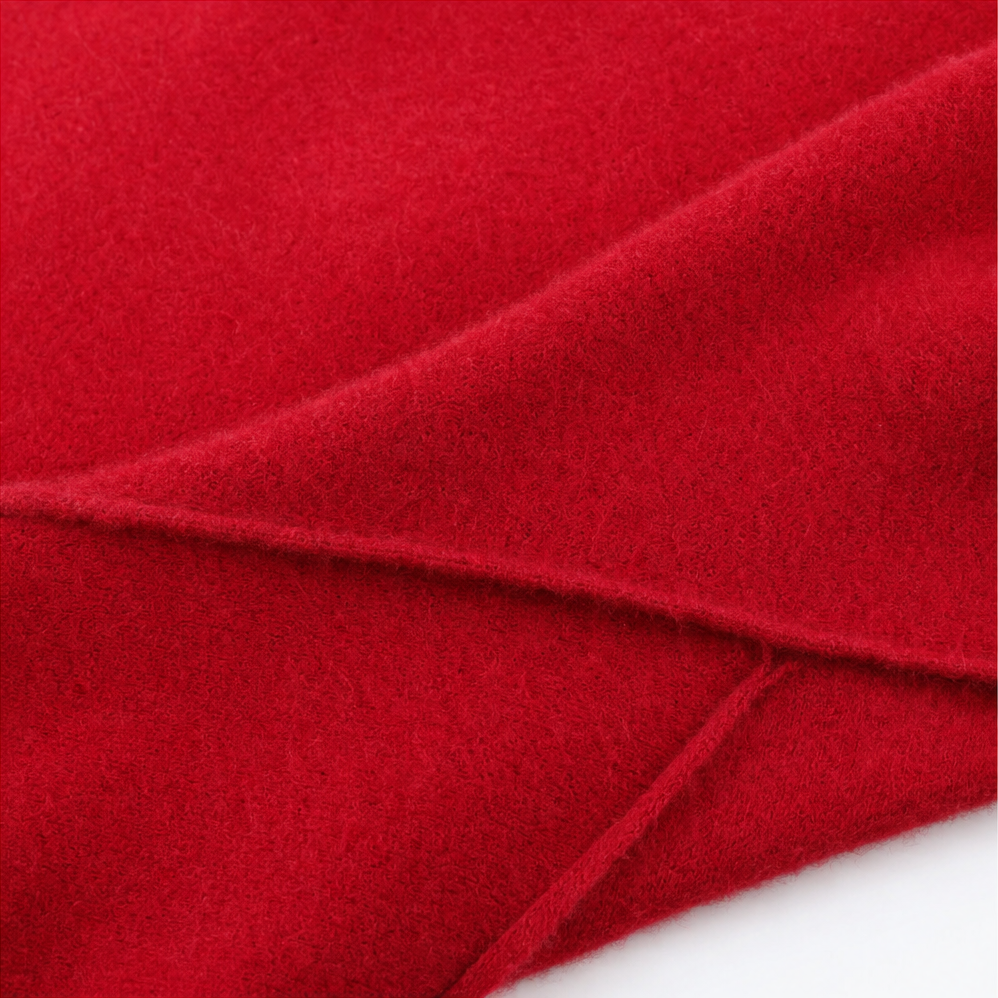 Tanja | Strick-Poncho mit Fransensaum