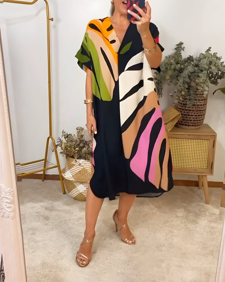 Rianna - Kleid mit Modernem Abstract-Design