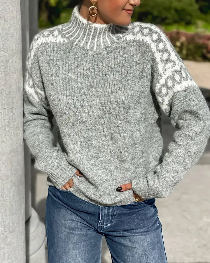Ludovica | Merinowollpullover mit nordischem Muster