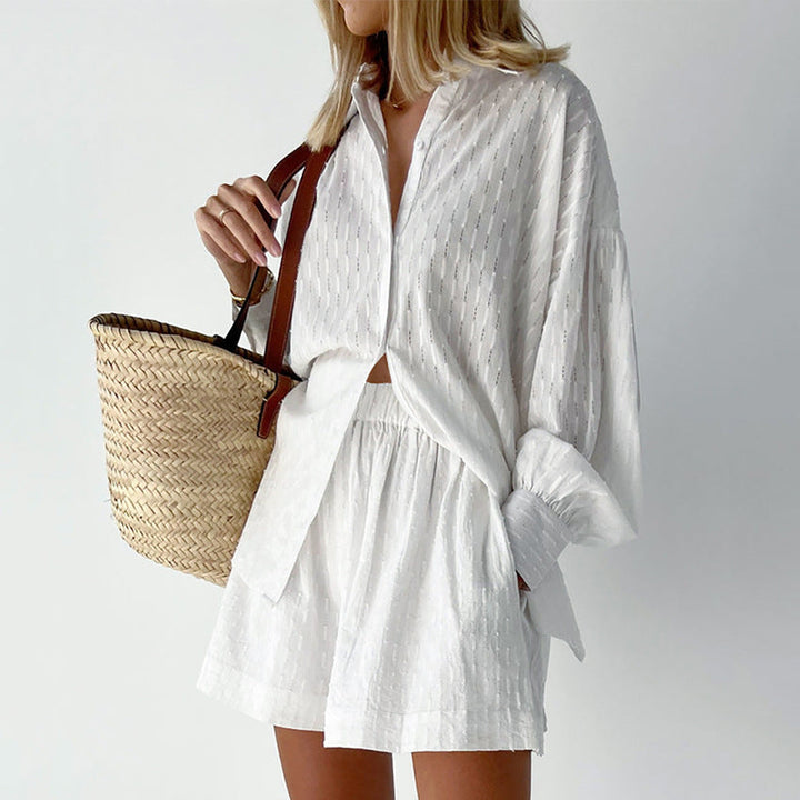 Elizabeth - Leichtes Set aus Hemd und Shorts