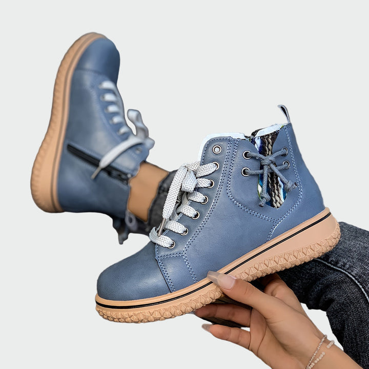 Iwona - Orthopädische Lederstiefeletten bis zum Knöchel