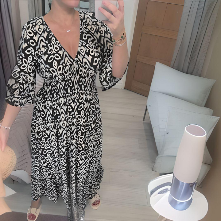 Lillia - Boho-Kleid mit Print