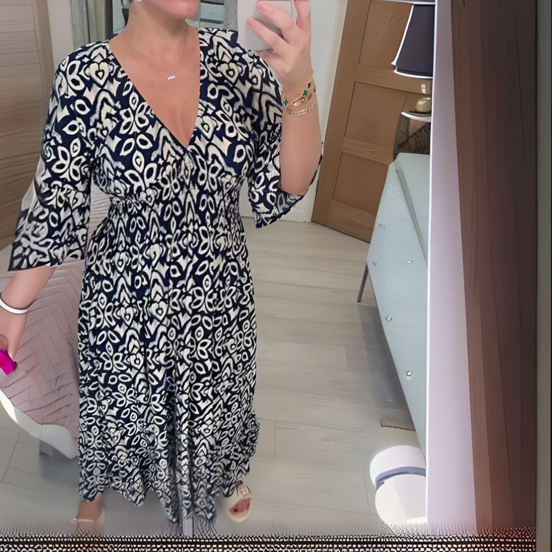 Lillia - Boho-Kleid mit Print