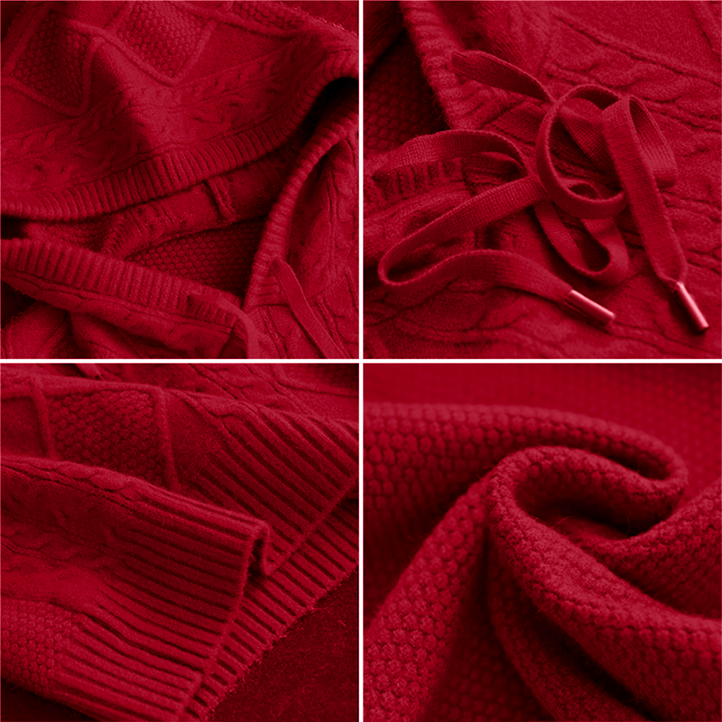 Emily | Zopfstrick Kapuzenpullover