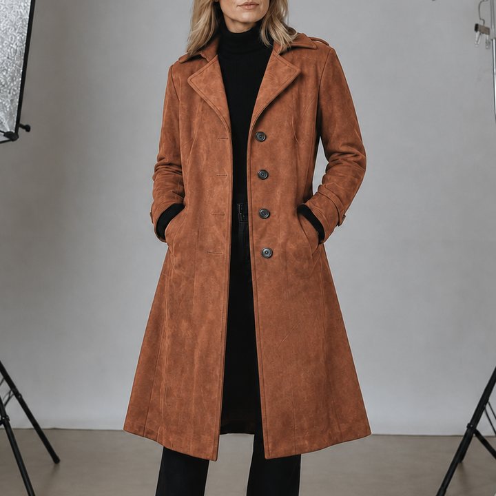 Katharina | Eleganter Mantel mit tailliertem Schnitt