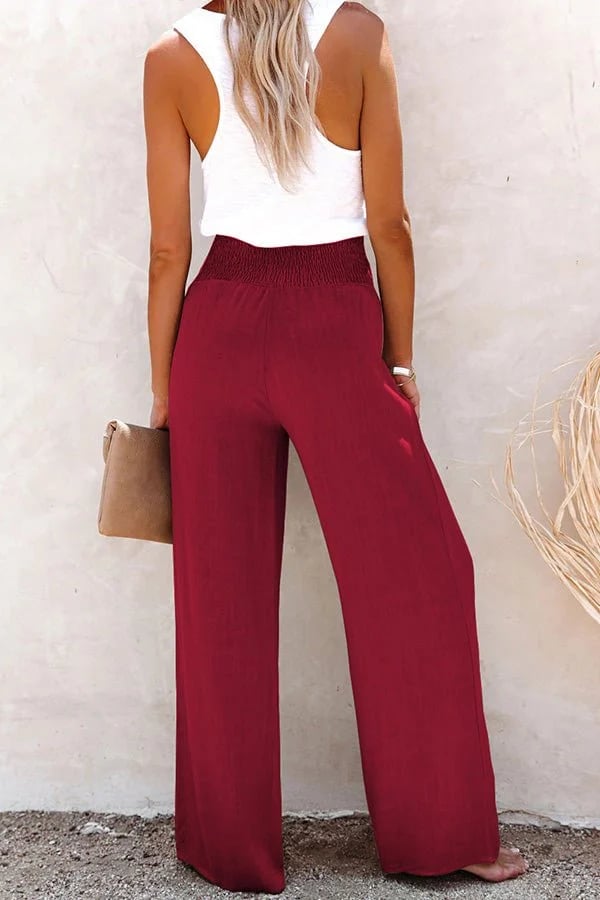 Riana - Hohe Taillenweite Lockere Hose