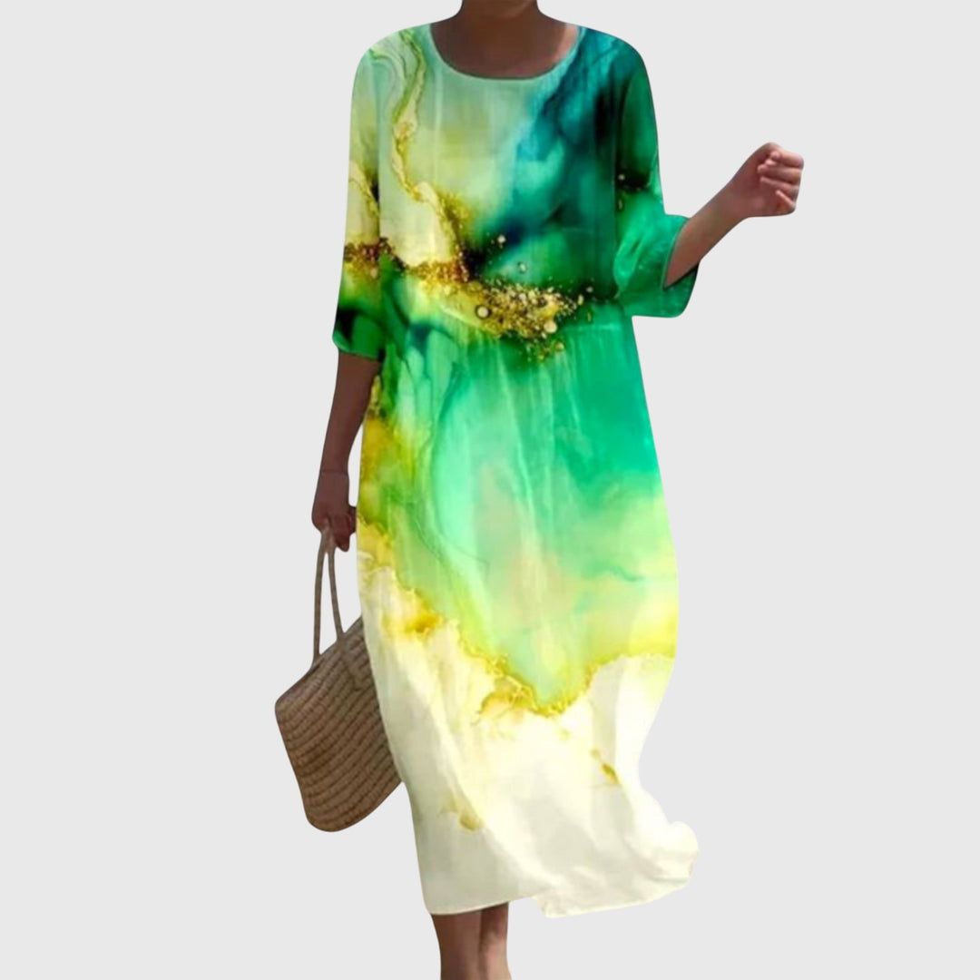 Hayley™ | Elegantes Maxikleid im floralen Design