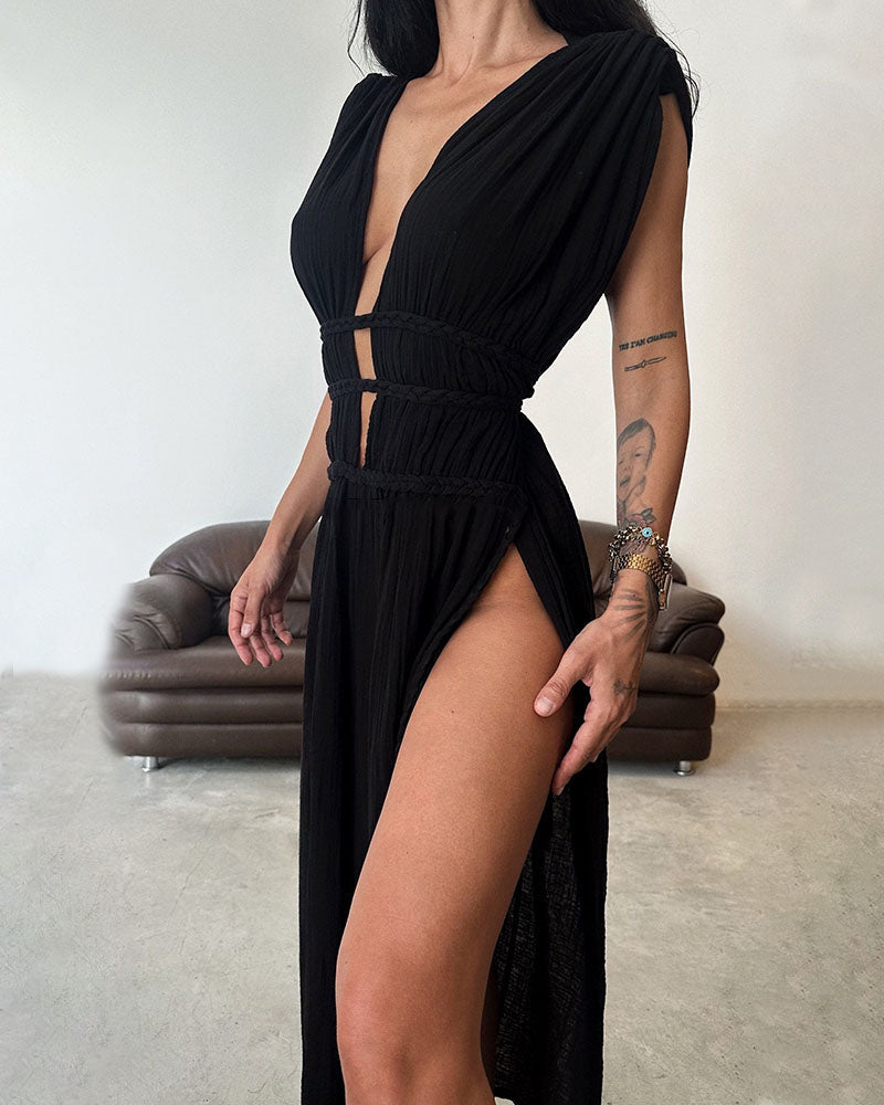 Zolla - Kleid mit Struktur und Schlitz