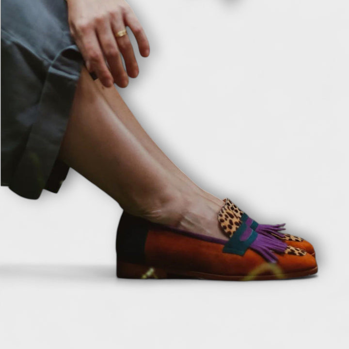 Fallon™ | Brown Leopard Moccasins
