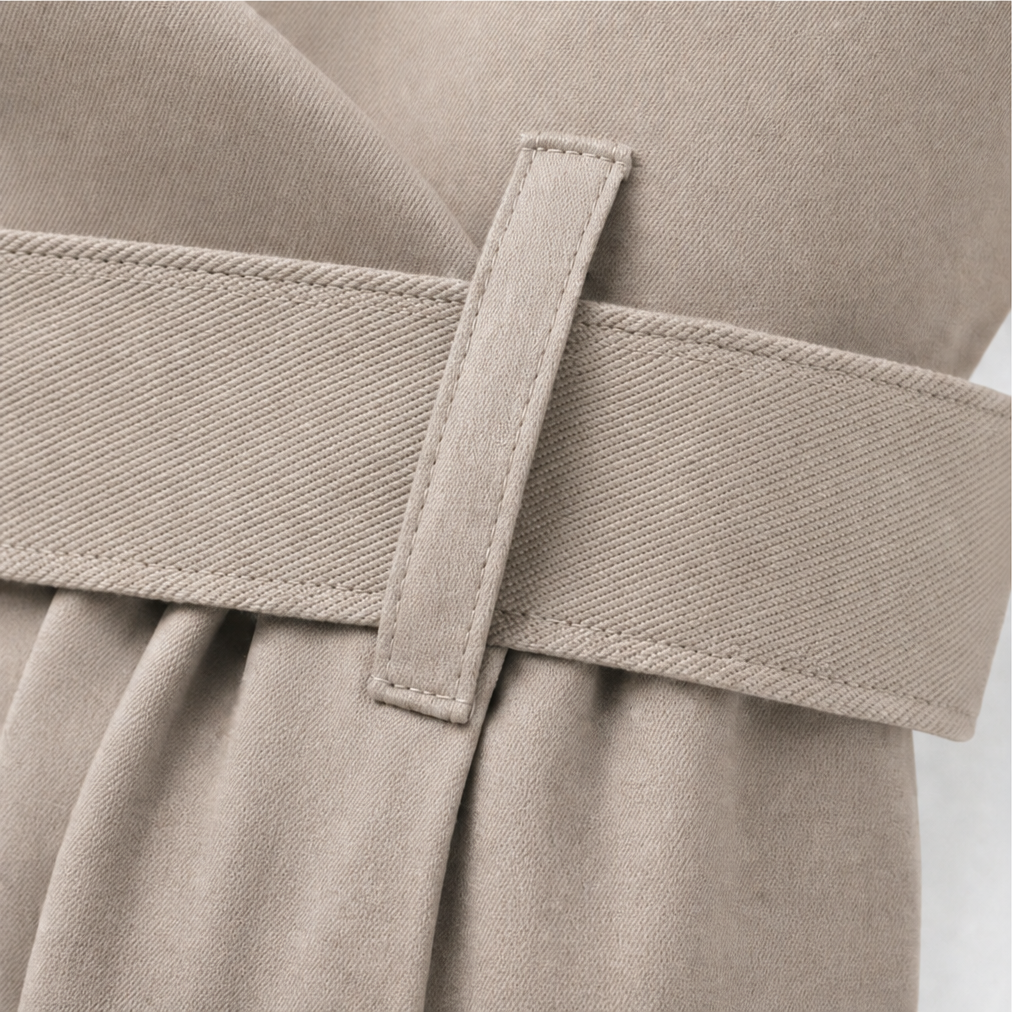 Gisela | Klassischer Trenchcoat mit Bindegürtel