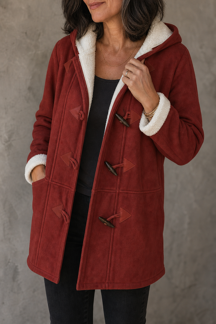 Annelie | Gefütterter Dufflecoat mit Kapuze