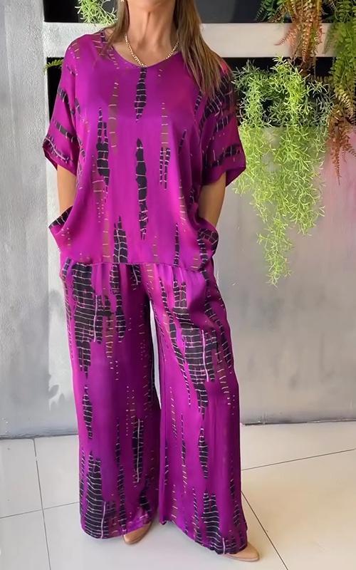 Marie - Legeres Bedrucktes Ensemble