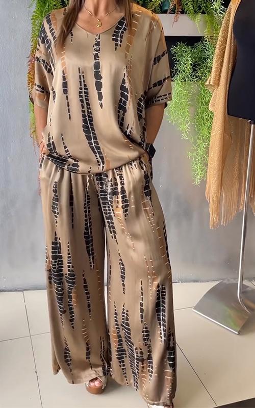 Marie - Legeres Bedrucktes Ensemble