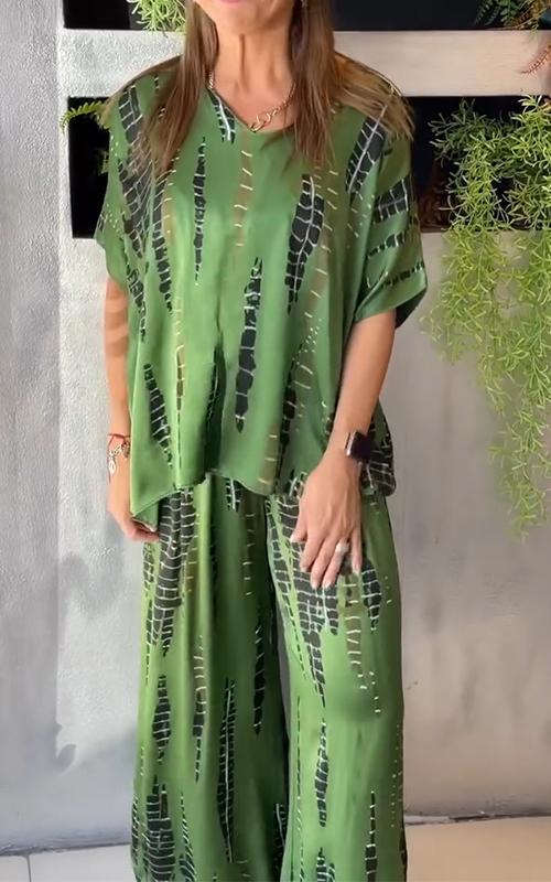 Marie - Legeres Bedrucktes Ensemble