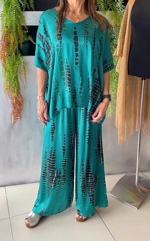 Marie - Legeres Bedrucktes Ensemble