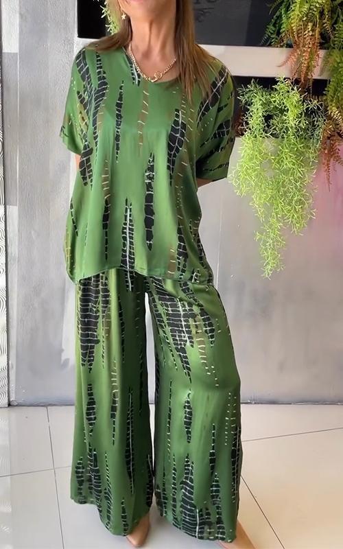 Marie - Legeres Bedrucktes Ensemble