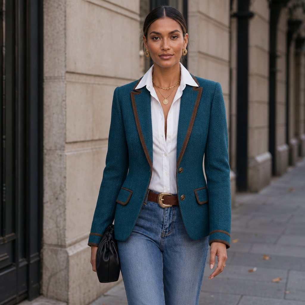 Alina | Taillierter Blazer mit edler Struktur