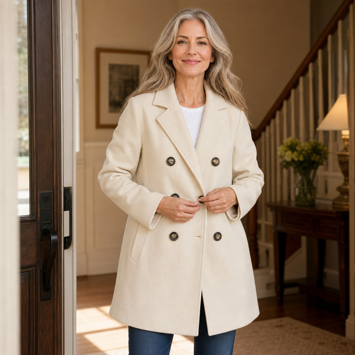Sophie | Eleganter zweireihiger Mantel