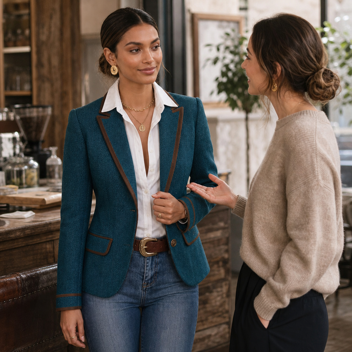 Alina | Taillierter Blazer mit edler Struktur