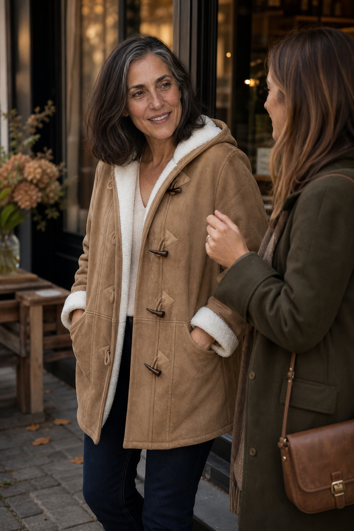 Annelie | Gefütterter Dufflecoat mit Kapuze