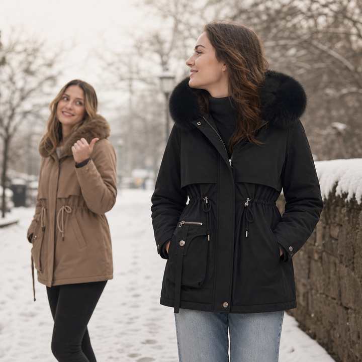 Charlotte | Gefütterte Winterjacke mit Kapuze