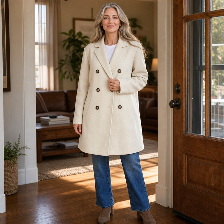 Sophie | Eleganter zweireihiger Mantel