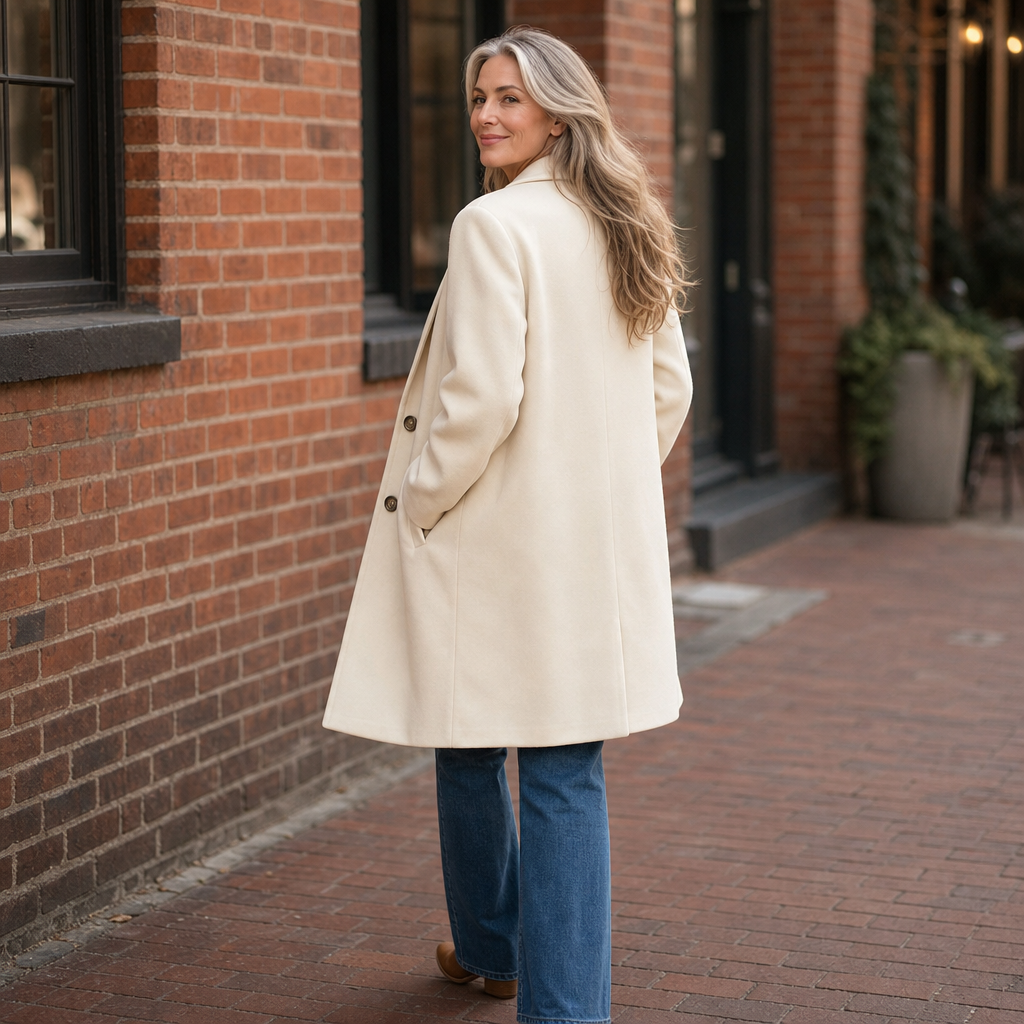 Sophie | Eleganter zweireihiger Mantel