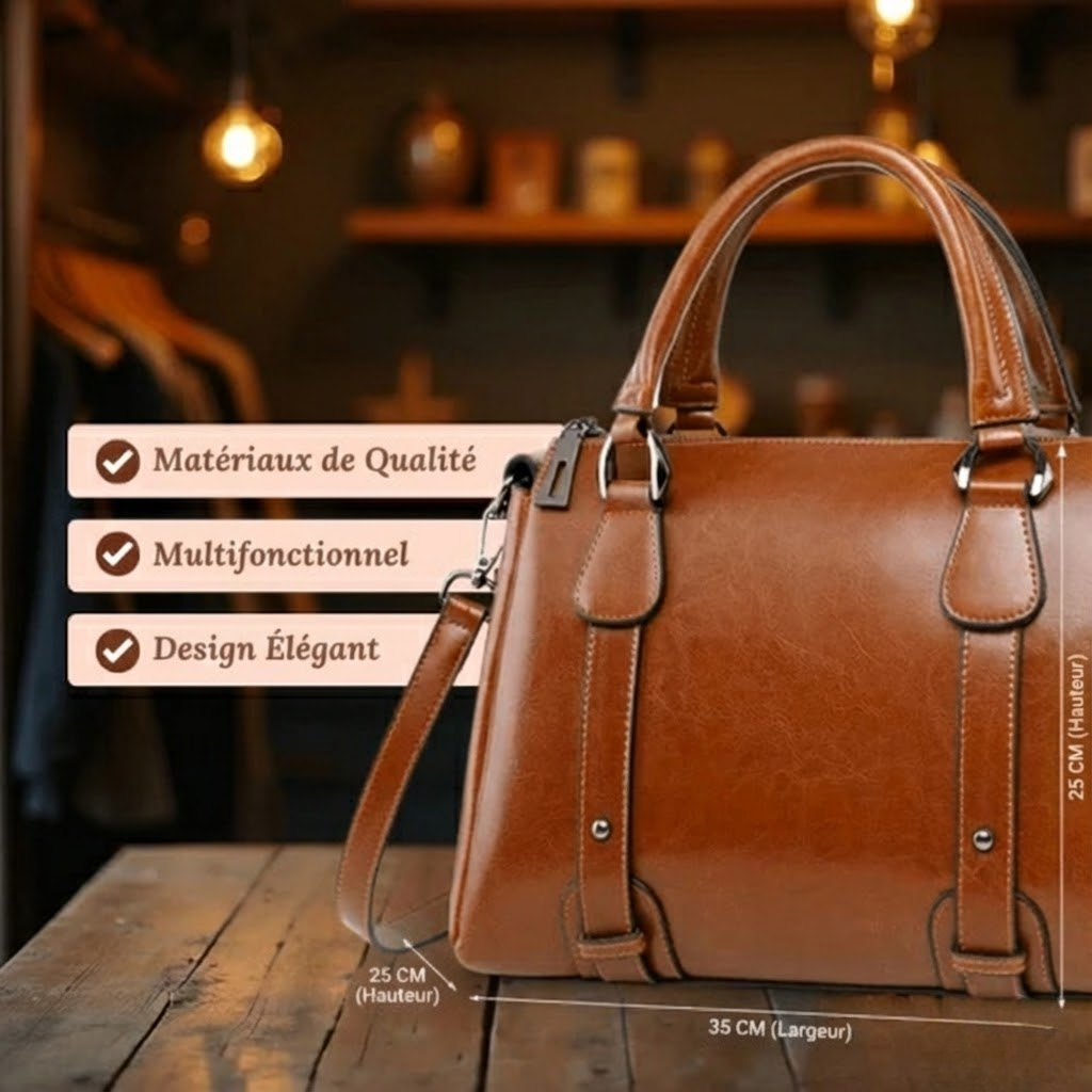 Camille™ | Elegante Polierte Schultertasche