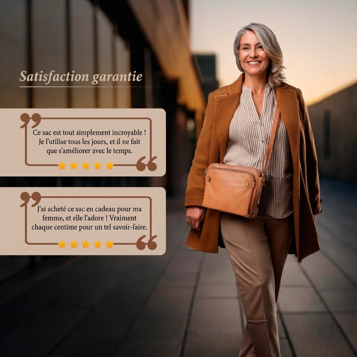 Kimberly™ | Klassische Lederhandtasche