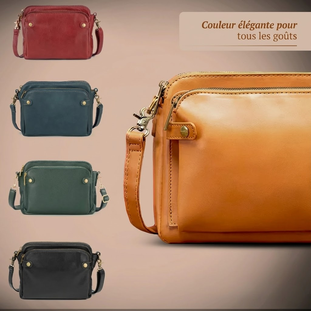 Kimberly™ | Klassische Lederhandtasche