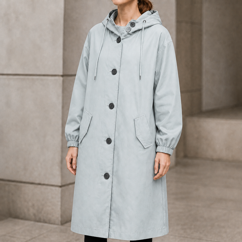 Johanna | Langer Kapuzenmantel im Casual-Stil