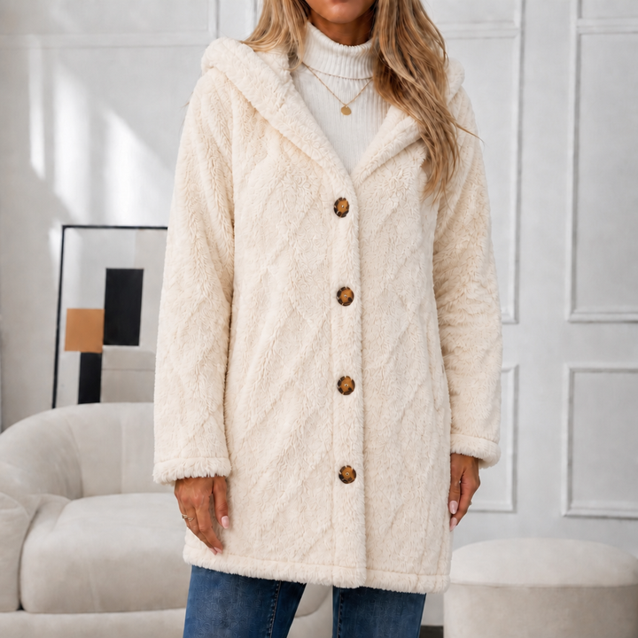 Livia | Kuschelige Strickjacke mit Kapuze