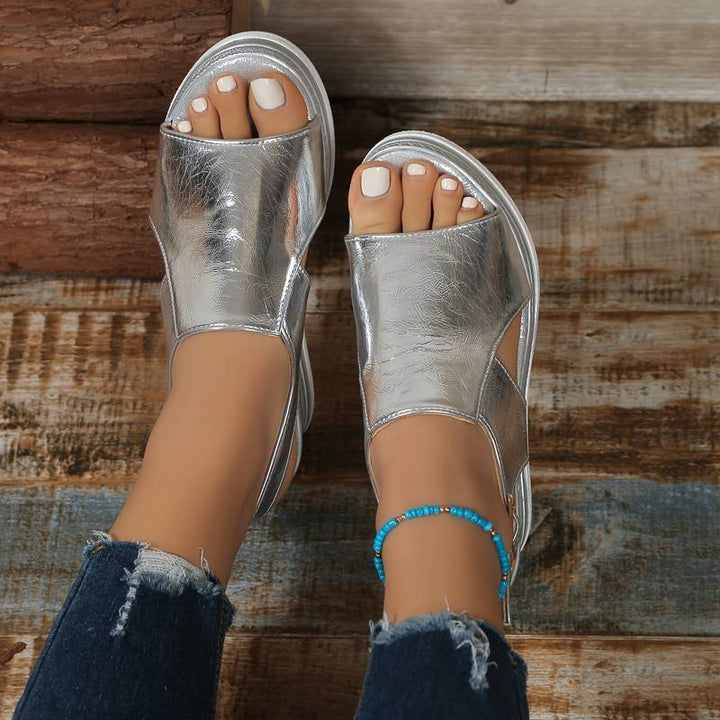 Baylie - Elegante Metall-Sandalen