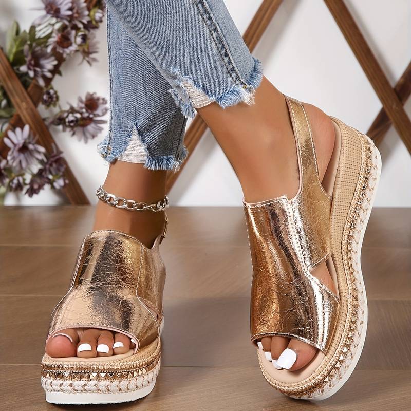 Baylie - Elegante Metall-Sandalen
