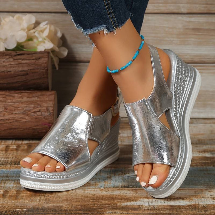 Baylie - Elegante Metall-Sandalen