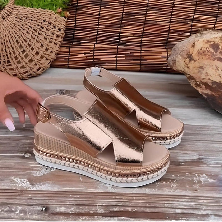 Baylie - Elegante Metall-Sandalen