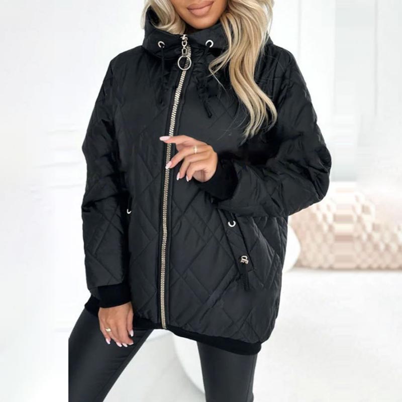Valentina | Steppjacke mit Kapuze und Kordelzug