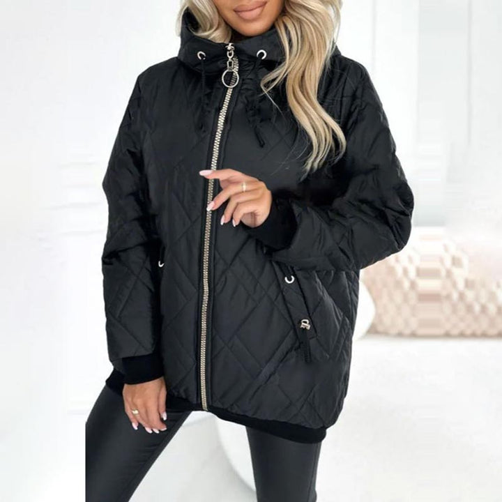 Valentina | Steppjacke mit Kapuze und Kordelzug