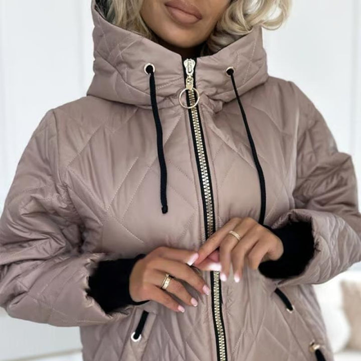 Valentina | Steppjacke mit Kapuze und Kordelzug