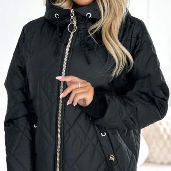 Valentina | Steppjacke mit Kapuze und Kordelzug