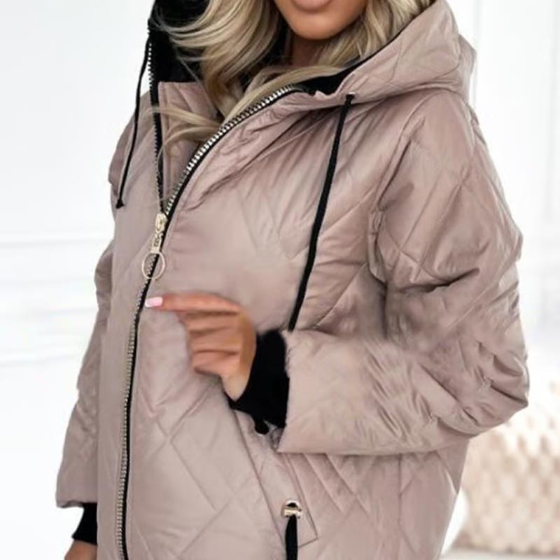 Valentina | Steppjacke mit Kapuze und Kordelzug
