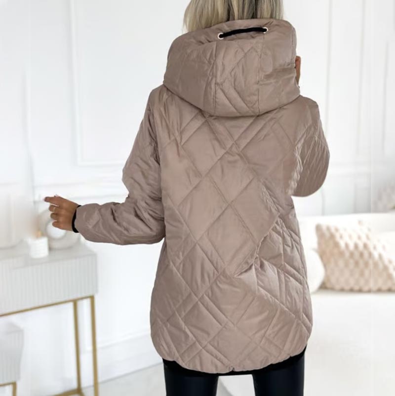 Valentina | Steppjacke mit Kapuze und Kordelzug