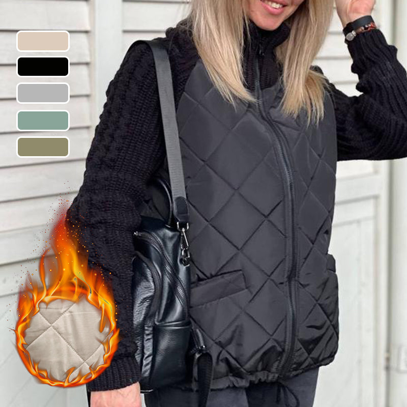 Carina | Strickjacke mit gesteppter Vorderseite
