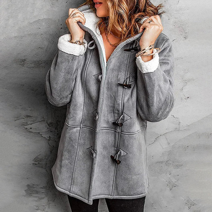 Mathilda | Gefütterter Dufflecoat mit Kapuze